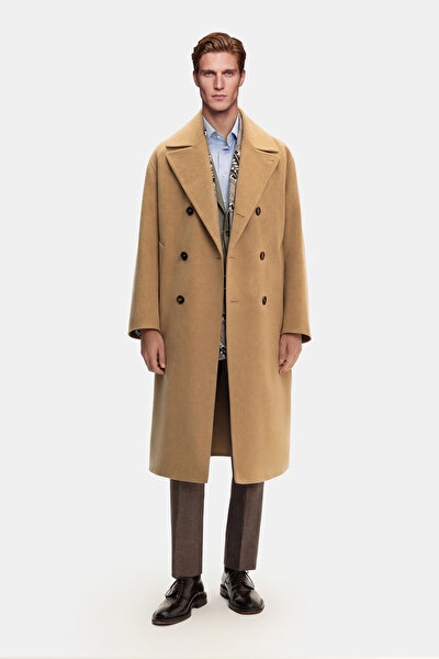 CAMEL WOOL/CASHMERE TOPCOAT 5