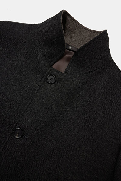 SMOKED UPRIGHT COLLAR JACKET 3
