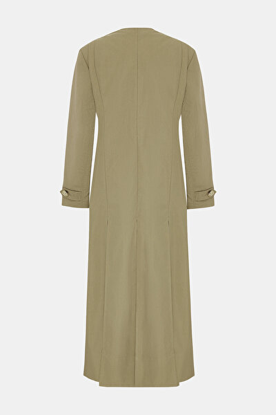 STONE COLOR TRENCH COAT 4