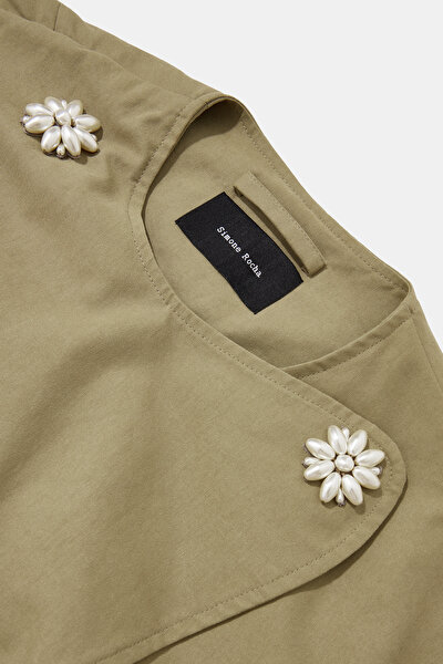 STONE COLOR TRENCH COAT 5