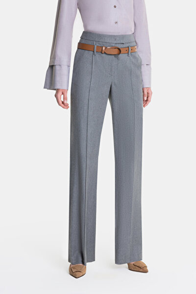 GREY STRAIGHT CUT TROUSERS 3