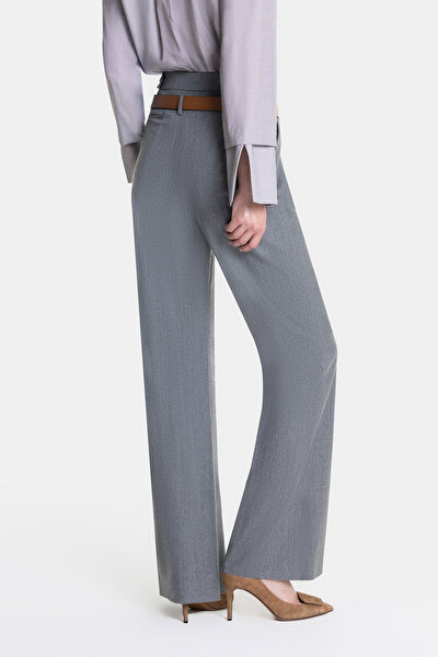 GREY STRAIGHT CUT TROUSERS 4