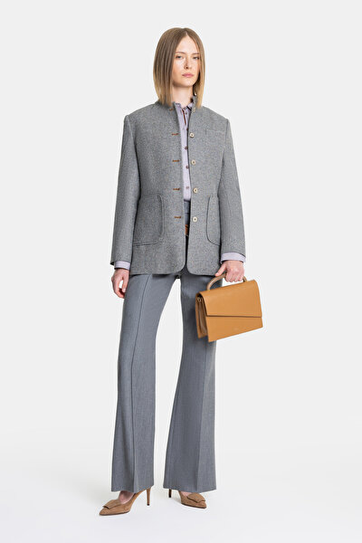 GREY STRAIGHT CUT TROUSERS 5