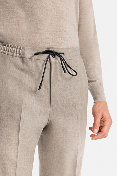 PİLESİZ, YÜN İPEK FLANEL PANTOLON 5