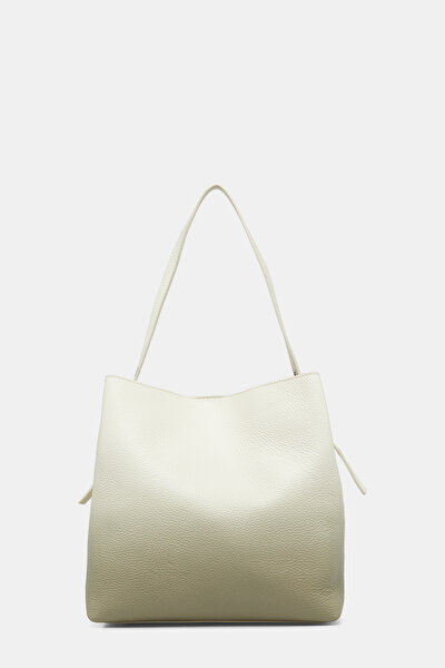 KHAKI LEATHER BAG 3