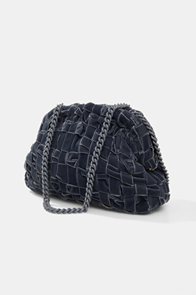 GREY VELVET BAG 5