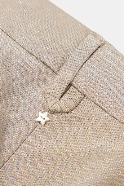 BEIGE WIDE LEG TROUSERS 5