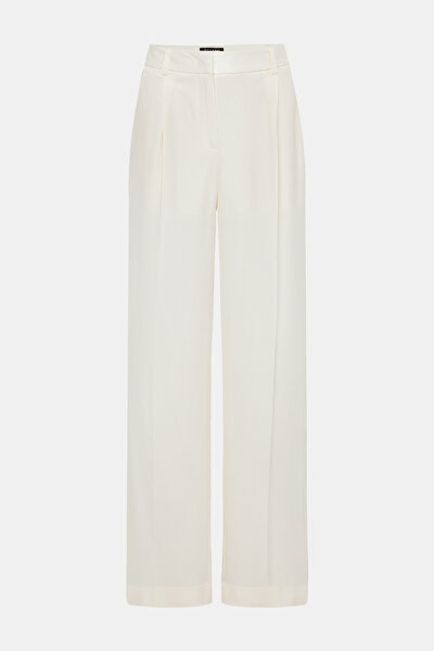 ECRU WIDE LEG TROUSERS 5