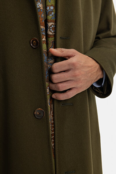 DARK GREEN CASHMERE TOPCOAT 3
