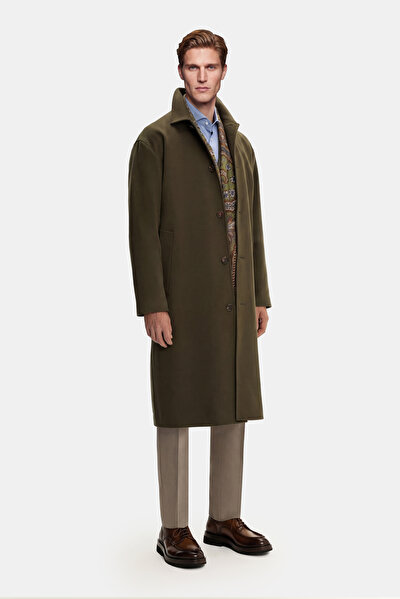 DARK GREEN CASHMERE TOPCOAT 4