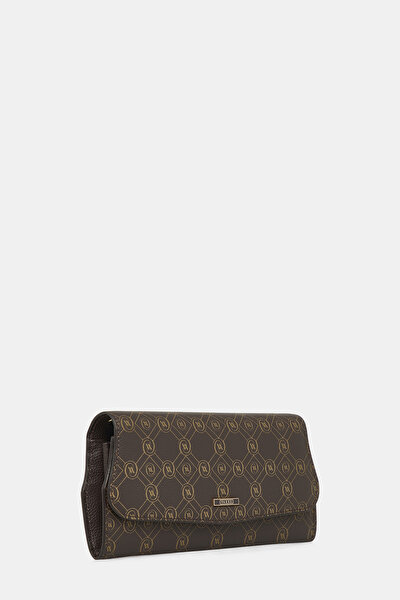 BEIGE MONOGRAM LEATHER WALLET 3