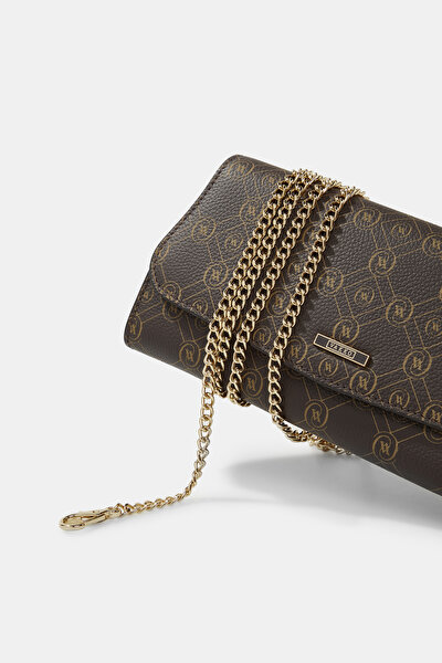 BEIGE MONOGRAM LEATHER WALLET 5
