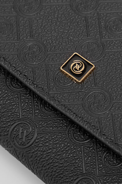 BLACK MONOGRAM WALLET 4