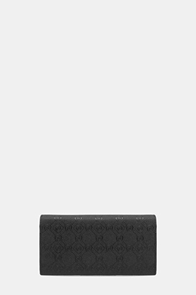 BLACK MONOGRAM WALLET 3