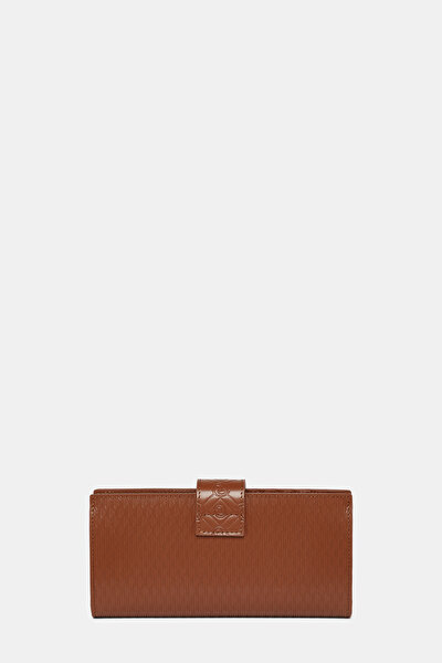 TAN MONOGRAM LEATHER WALLET 3