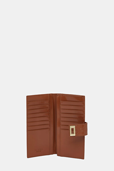 TAN MONOGRAM LEATHER WALLET 4