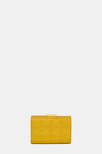 YELLOW MONOGRAM LEATHER WALLET 3