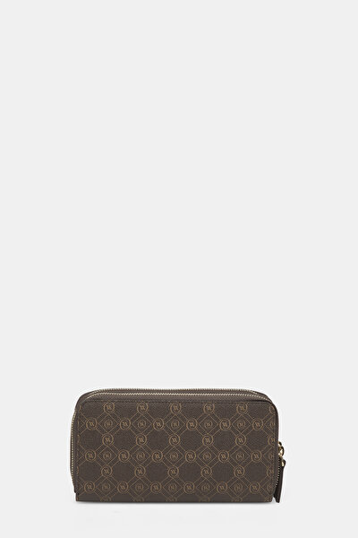 TAN MONOGRAM WALLET 3