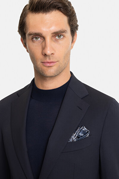 NAVY BLUE WOOL ELASTANE SUIT 3