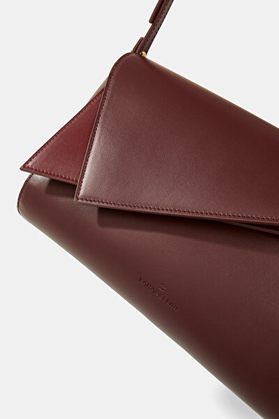 MAROON LEATHER BAG 5