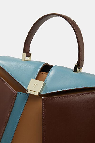 BLUE LEATHER BAG 5