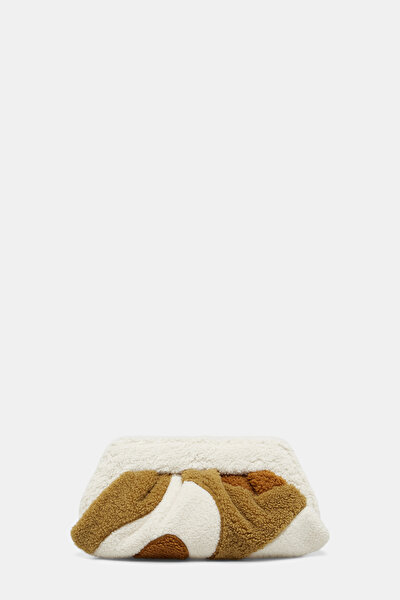 TAN ECO FUR BAG 4