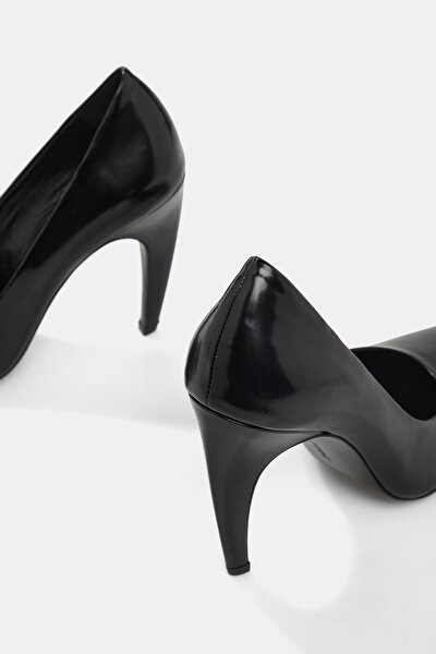 BLACK LEATHER SHOES 4