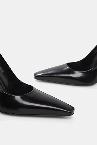 BLACK LEATHER SHOES 5