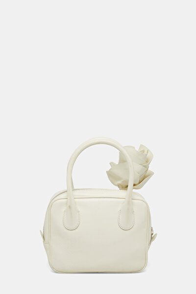 CREAM LEATHER BAG 3