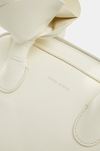 CREAM LEATHER BAG 4