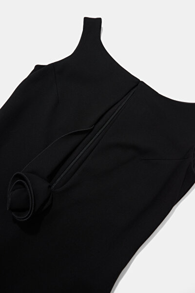 BLACK MIDI DRESS 3