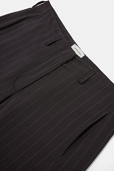 BROWN STRAIGHT CUT WOOL TROUSERS 3