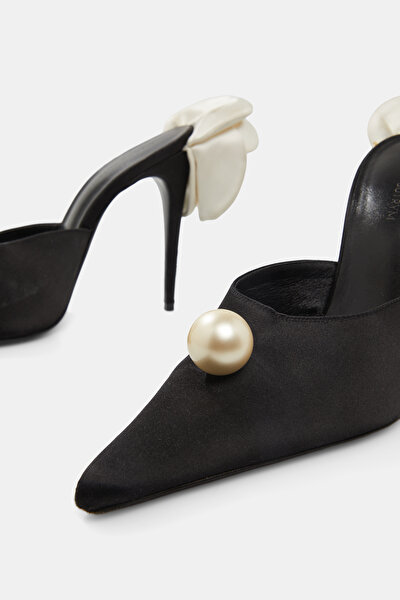 BLACK VISCOSE SHOES 3