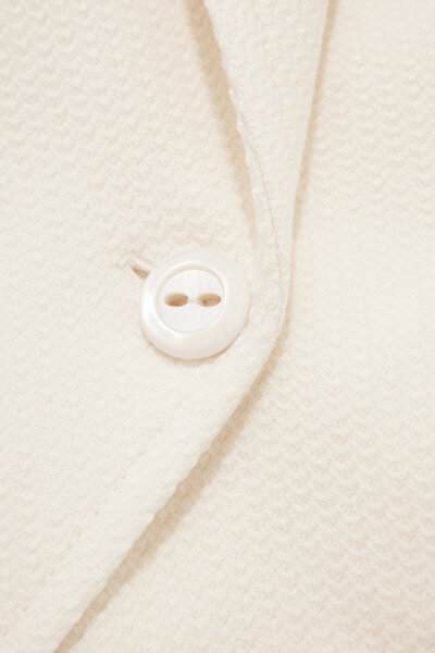ECRU WOOL REEFER JACKET 9