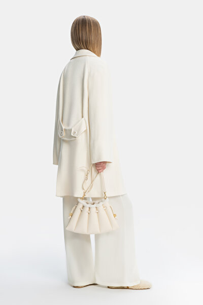 ECRU WOOL REEFER JACKET 3