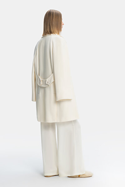 ECRU WOOL REEFER JACKET 5