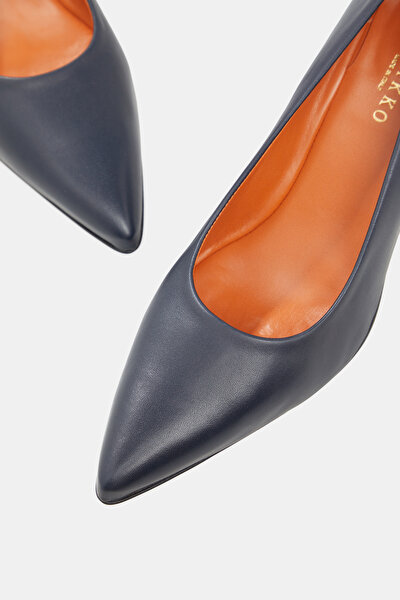 NAVY BLUE LEATHER SHOE 4