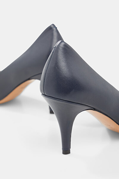 NAVY BLUE LEATHER SHOE 5