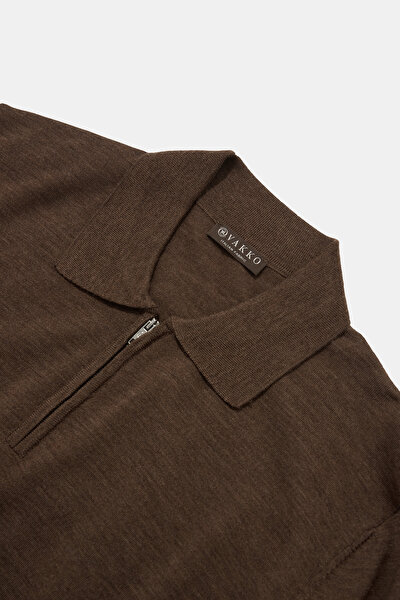 TAN POLO NECK TRICOT 3
