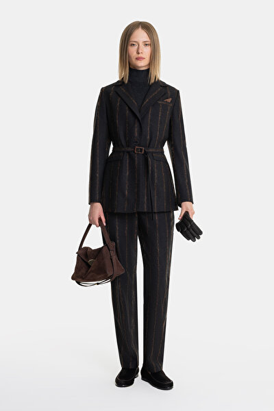 ANTRASİT ÇİZGİLİ PANTOLON 5
