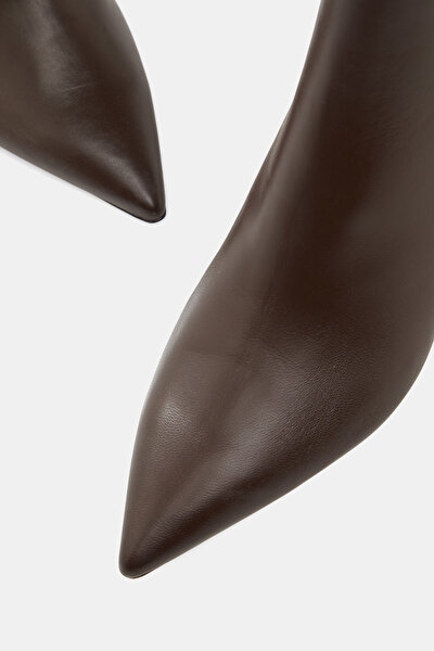 DARK BROWN LEATHER BOOT 4
