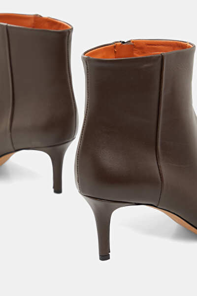 DARK BROWN LEATHER BOOT 5