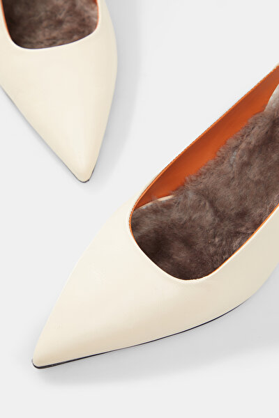 ECRU LEATHER SHOE 4