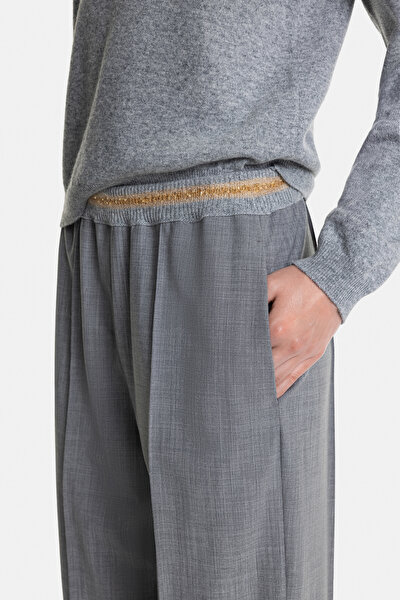 GRİ BORU PAÇA PANTOLON 5