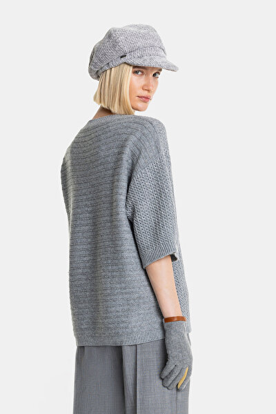 GREY BASIC / ROUND NECKLINE TRICOT 3