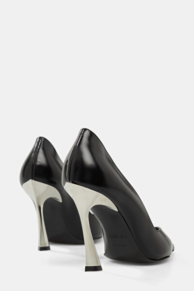 SİLVER LEATHER SHOES 4