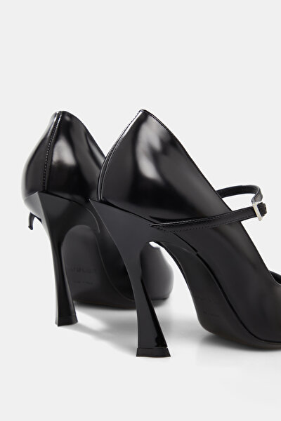 BLACK LEATHER SHOES 4