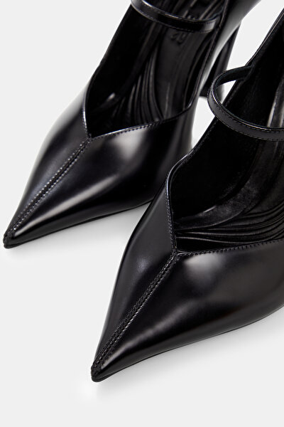 BLACK LEATHER SHOES 5