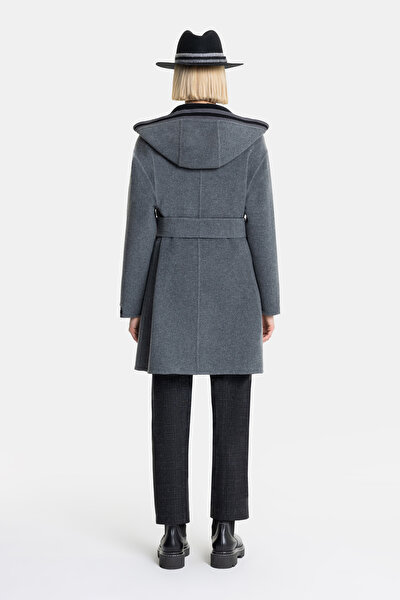 ANTHRACITE WOOL REEFER JACKET 9