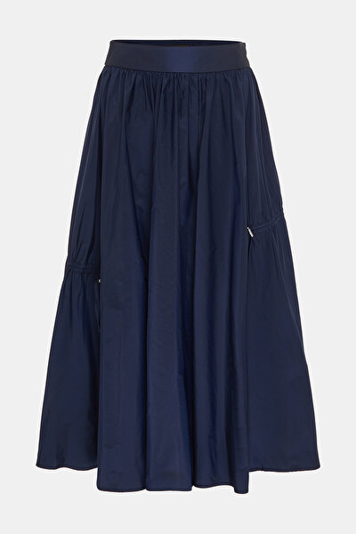 NAVY BLUE MIDI SKIRT 5